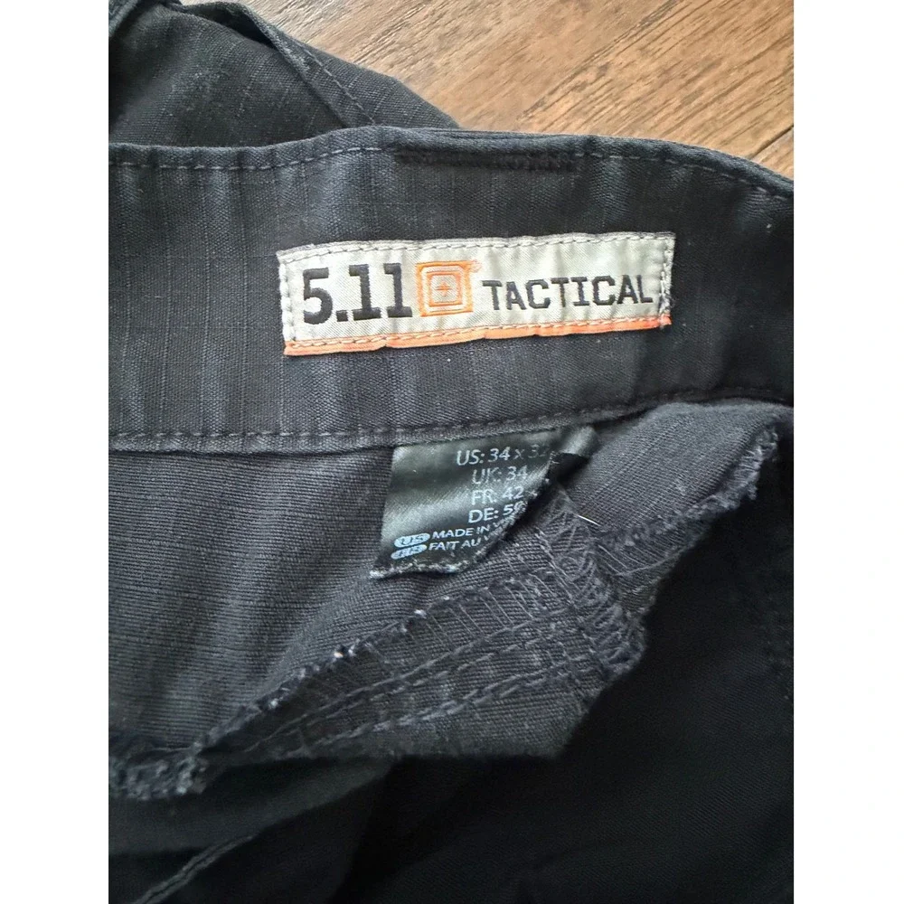 5.11 Tactical Stryke Cargo Pants Mens 34x32 Black Ripstop Flex-Tac 74369